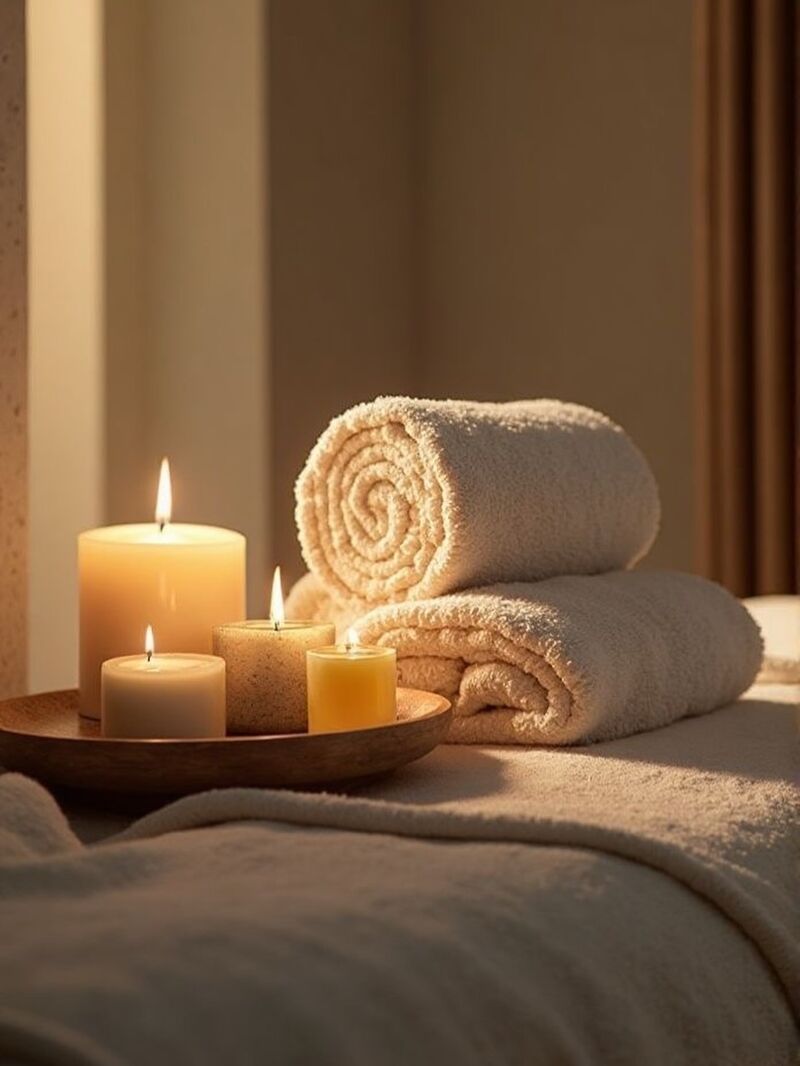 Cabine de massage — ambiance zen